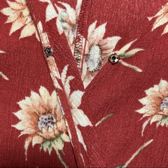 Forever 21 Long Sleeve Floral Romper Small - Picture 4 of 14